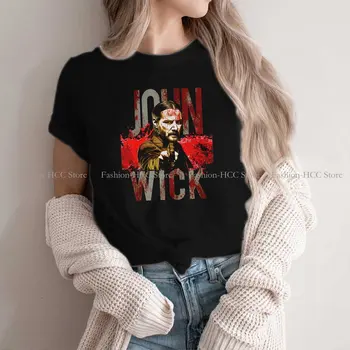 Женская футболка из полиэстера John Wick Movie Cool Gun, базовые повседневные свитшоты, футболка высокого качества нового дизайна