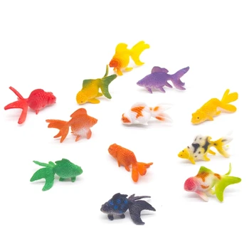 Золотая Рыбка Украшения Пластиковые Поделки для Рыбного Декора Детская Развивающая Игрушка Y9RE