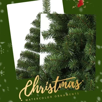 Имитация вечнозеленого дерева, украшения для рождественской елки, искусственная Рождественская елка, Праздничная Рождественская елка для украшения дома, вечеринки, офиса. Изображение 2