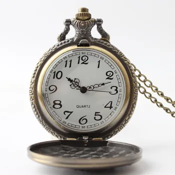Карманные часы Angel Quartz для мужчин и женщин, Винтажное ожерелье с подвесками, цепочка для свитера, Подвесные часы reloj de bolsillo Изображение 2