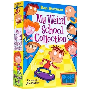 Комплект из 4 книг My Weird School Английские книги для детей Kids Story Комикс на английском языке Учебная книга Изображение 2