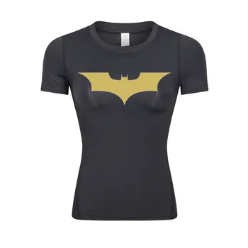Компрессионная рубашка, женская футболка с коротким рукавом, топ для бега, Спортивная одежда для тренажерного зала, Быстросохнущая футболка для занятий йогой, бодибилдингом
