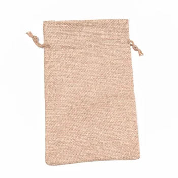 Конопляный мешок, шнурок, льняной сверток, карманные украшения, подарочная сумка для хранения, Пыленепроницаемая маленькая тканевая сумка для трав, Изображение 2