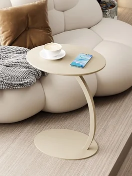 Кремовая ветровая кромка, подвижная кромка, кромка дивана, маленький журнальный столик, легкая роскошная кромка, простая маленькая кромка Изображение 2