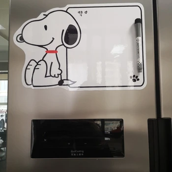 Магнитная наклейка Snoopy на холодильник Аниме Планировщик расписания для детей Напоминающая доска объявлений Магниты Мультяшная Памятка Доска объявлений Изображение 2