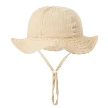 Мальчики Девочки, дети, защита от ультрафиолета, детская панама, кепка от солнца, пляжная шляпа Изображение 2