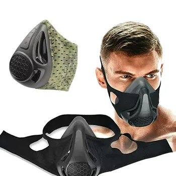 Маска для высотной тренировки, кардиотренажер, тренажер для укрепления дыхательных путей, 24 уровня кислородного голодания, маска для тренировки с кислородным барьером