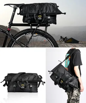 Многофункциональные велосипедные сумки Rhinowalk 25Л, сумка для велоспорта, дорожная сумка для рабочей поездки, портативная сумка для MTB дорожного велосипеда, сумка для седла, сумка через плечо, Сумка