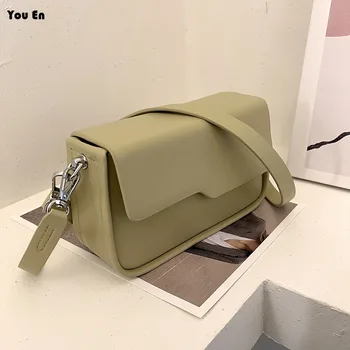 Модная женская сумка через плечо 2024, новая повседневная минималистичная модная высококачественная сумка через плечо, стильная и универсальная багетная сумка