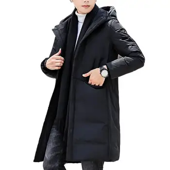 Мужская куртка с капюшоном, верхняя одежда с длинными рукавами на хлопковой подкладке, зимняя ветровка с наполнителем chaquetas hombre