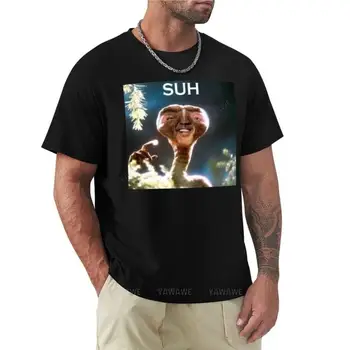 мужская летняя футболка для мальчиков, футболка SUH dude E.T meme, футболка на заказ, мужские однотонные футболки, летняя футболка для мужчин