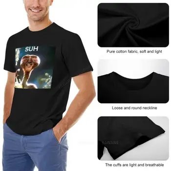 мужская летняя футболка для мальчиков, футболка SUH dude E.T meme, футболка на заказ, мужские однотонные футболки, летняя футболка для мужчин Изображение 2