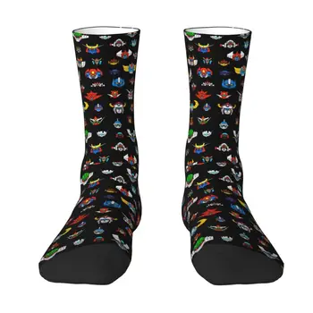 Мужские и женские носки для экипажа с логотипом Ufo Robot Унисекс с крутым 3D принтом Goldorak Grendizer Mazinger Z Dress Socks