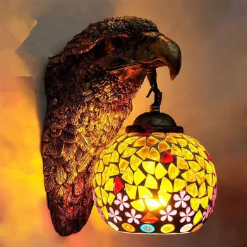 Настенный светильник AOSONG Contemporary Eagle, персонализированный и креативный светильник для украшения гостиной, спальни, прихожей, бара Изображение 2
