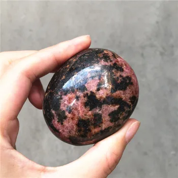 Натуральные полированные кристаллы кварца целебный Сливовый черный Турмалин пальмовый камень для Украшения Дома Изображение 2