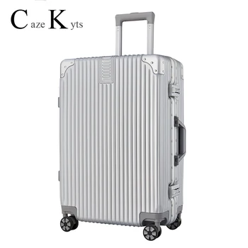 Новый багажный комплект сумка деловая багажная тележка на ручном колесе Бесшумный чемодан Супер модная НОВАЯ багажная сумка чемодан для путешествий Изображение 2