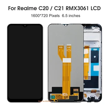 НОВЫЙ ЖК-дисплей для Oppo Realme C20 2021 RMX3061 ЖК-дисплей с сенсорным экраном и цифровым Преобразователем в сборе для OPPO Realme C20 C21 C11 (2021)