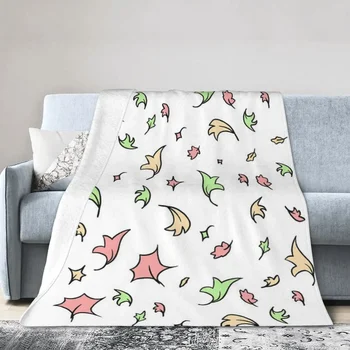 Одеяло с повторяющимися листьями Heartstopper, Мягкое теплое фланелевое плюшевое одеяло для кровати, гостиной, домашнего дивана для пикника, путешествий