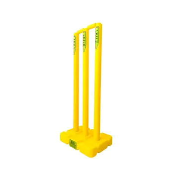 Пластиковый желтый пенек для крикета, 3 сетки, 2 пакета, набор пенек на 1 базу Изображение 2