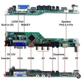 Плата контроллера драйвера ЖК-дисплея Подходит для LP173WF1 HSD173PUW1 Kit DIY LVDS 40-Контактная Матрица ноутбука 17,3 
