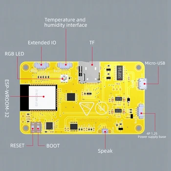 Плата разработки ESP32 2,8-дюймовый смарт-дисплей 240X320, TFT-модуль, сенсорный экран, модуль разработки LVGL, желтый Изображение 2