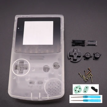 Полный комплект классических корпусных деталей для ремонта игровой консоли Gameboy GBC для GBC с кнопками и отвертками Изображение 2