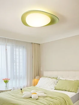 Полный спектр защиты глаз, потолочный светильник в стиле камешкового крема для спальни, креативный детский потолочный светильник из смолы