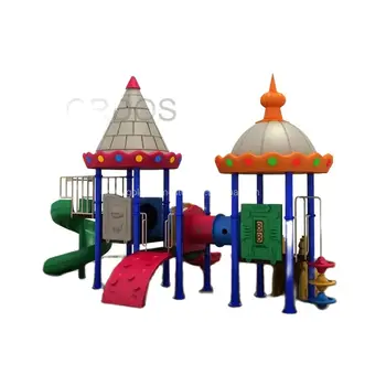Продажа оборудования для детской площадки Classic Castle на открытом воздухе с набором горок Изображение 2