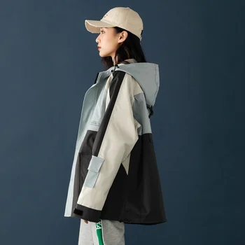 Рабочая куртка женская весна 2020, новая Корейская Короткая свободная куртка BF, красивая весенняя куртка, Топ ins, модная куртка, мужская одежда Изображение 2