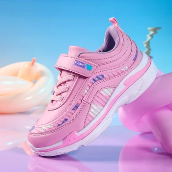 Розовая спортивная обувь для девочек, водонепроницаемые кроссовки, Детские кроссовки Tenis Infantil, Дышащая Противоскользящая Детская обувь, Chaussure Enfant