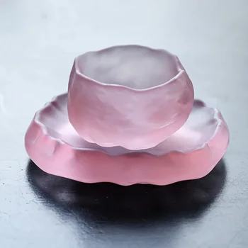 Семь розовых чашек из стекла ручной работы в японском стиле first snow master cup розовые чайные чашки для кунг-фу