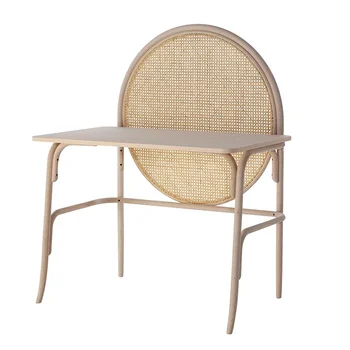 Скандинавский комод из ротанга, столик для макияжа в стиле ретро в спальне, небольшой кабинет, письменный стол из массива дерева, Мебель типа 