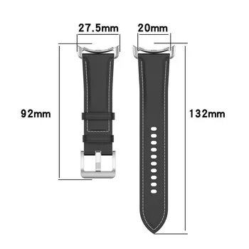 Сменный кожаный ремешок 20 мм для Google-Pixel Watch Band Браслет, ремешок для наручных часов, Аксессуары для умных часов Изображение 2