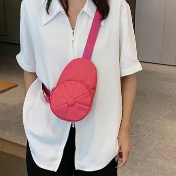 Трендовая шляпа, нагрудная сумка, уличная женщина в стиле хип-хоп, маленькие сумки через плечо, сумка для телефона, модная поясная сумка из искусственной кожи, женская нагрудная сумка через плечо, сумка