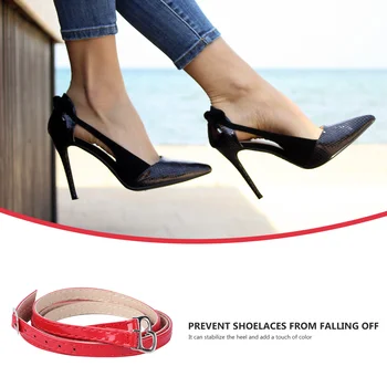 шнурки для обуви на высоком каблуке с пряжкой, съемный ремешок для обуви, сменные шнурки для обуви на высоком каблуке, аксессуары для защиты от ослабления шнурков с Изображение 2