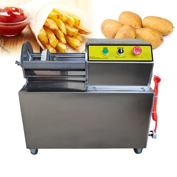 Электрическая машина для резки овощей, коммерческая машина для приготовления картофеля фри, машина для нарезки картофеля, огурца, редиса из нержавеющей стали